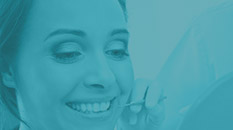 Blue green scale with cosmetic dentistry services