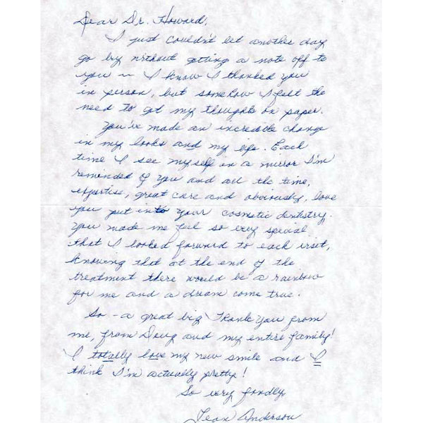 Patient review from Jean