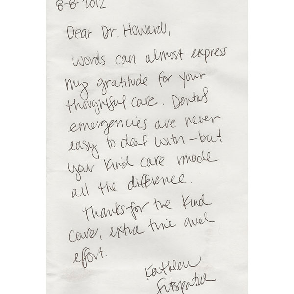 Kathleen's written review for Dr. Nelson