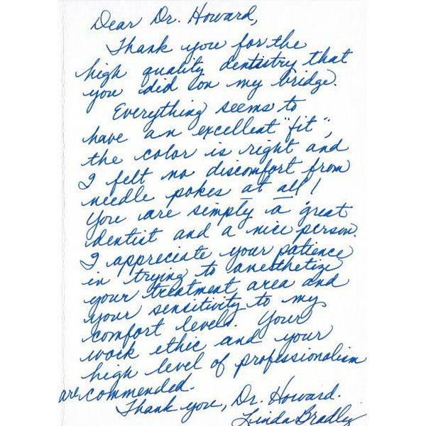 Linda's review for San Marcos dentist